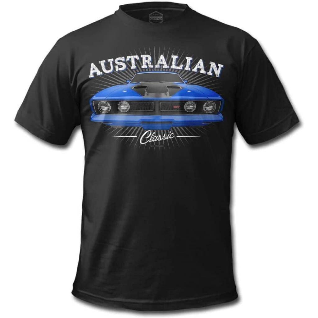 Мужская футболка GTO Clothing 1973 Falcon GT Австралийский маслкар