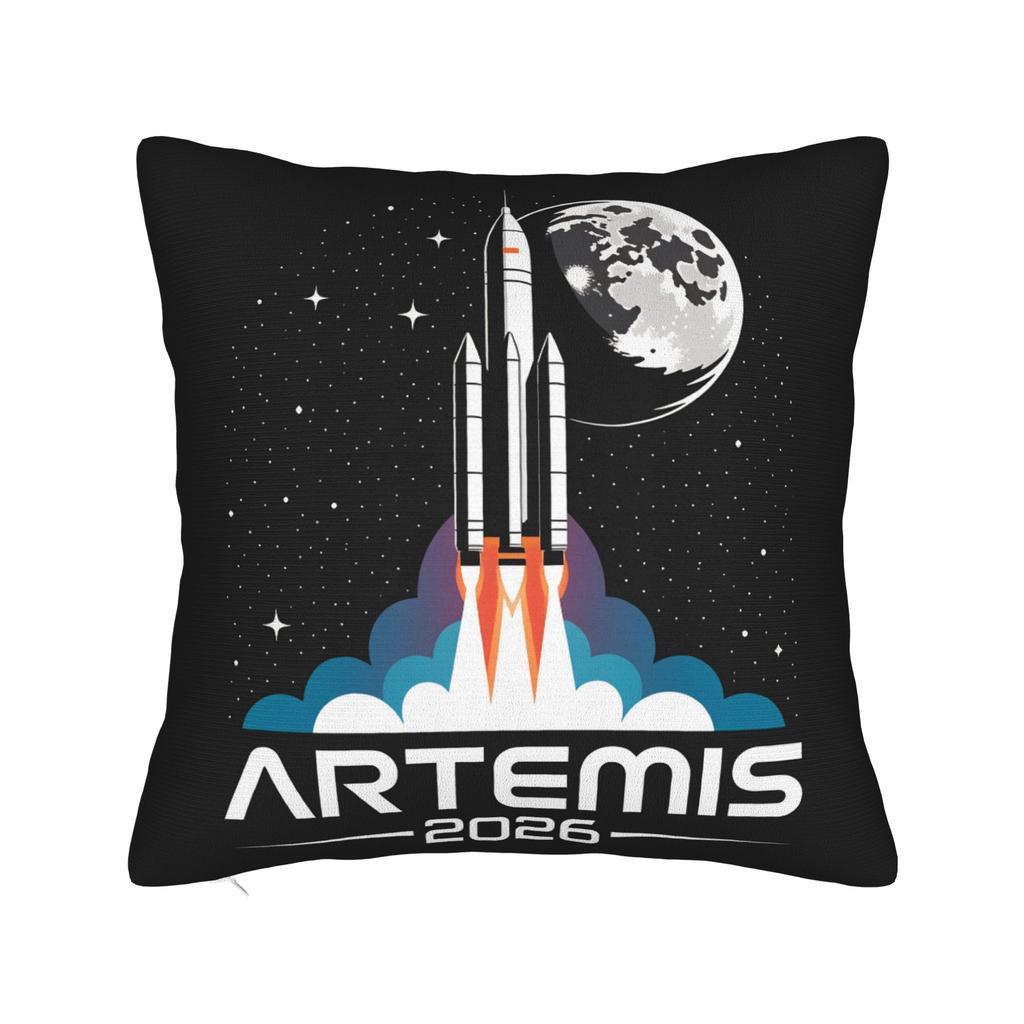 Artemis II Миссия на Луну Наволочка Ретро Модная Наволочка Для Стула Дивана Домашний Декор Мягкая Наволочка Подарок