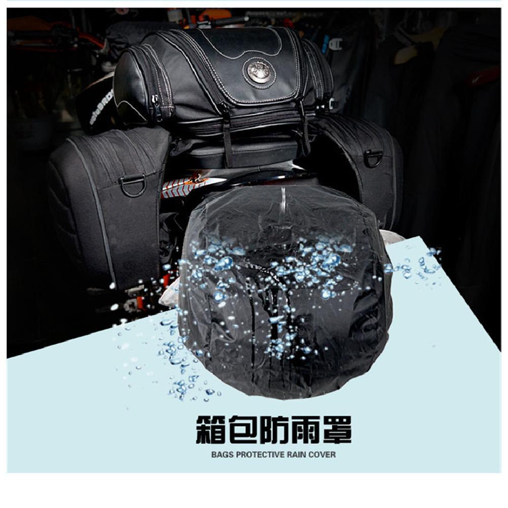 1X Водонепроницаемая Черная Кожаная Мотоциклетная Сумка на Заднее Сиденье Квадроцикла Скутера