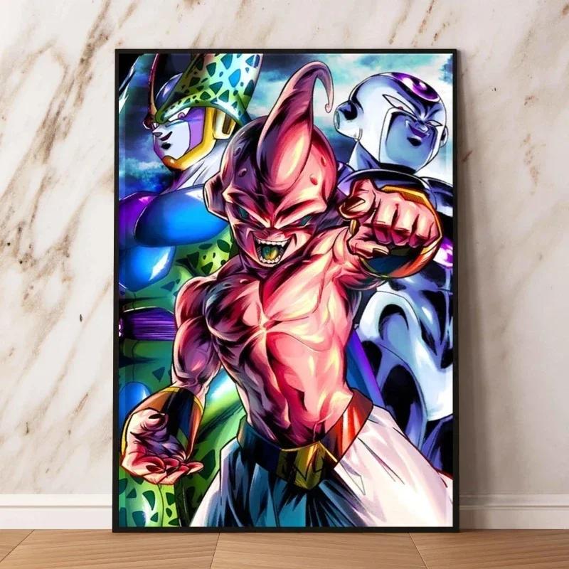 Anime  Canvas Painting Print Picture Goku Vegeta Hd Poster Children's Bedroom Decoration Wall Art Home Prints Gifts