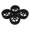 4pcs 1 7 1 8 RC Rally Car Tires Wheel Rims Sturdy Plastic Fashionable 17mm RC Rally Racing Tyres Replacement for ARRMA