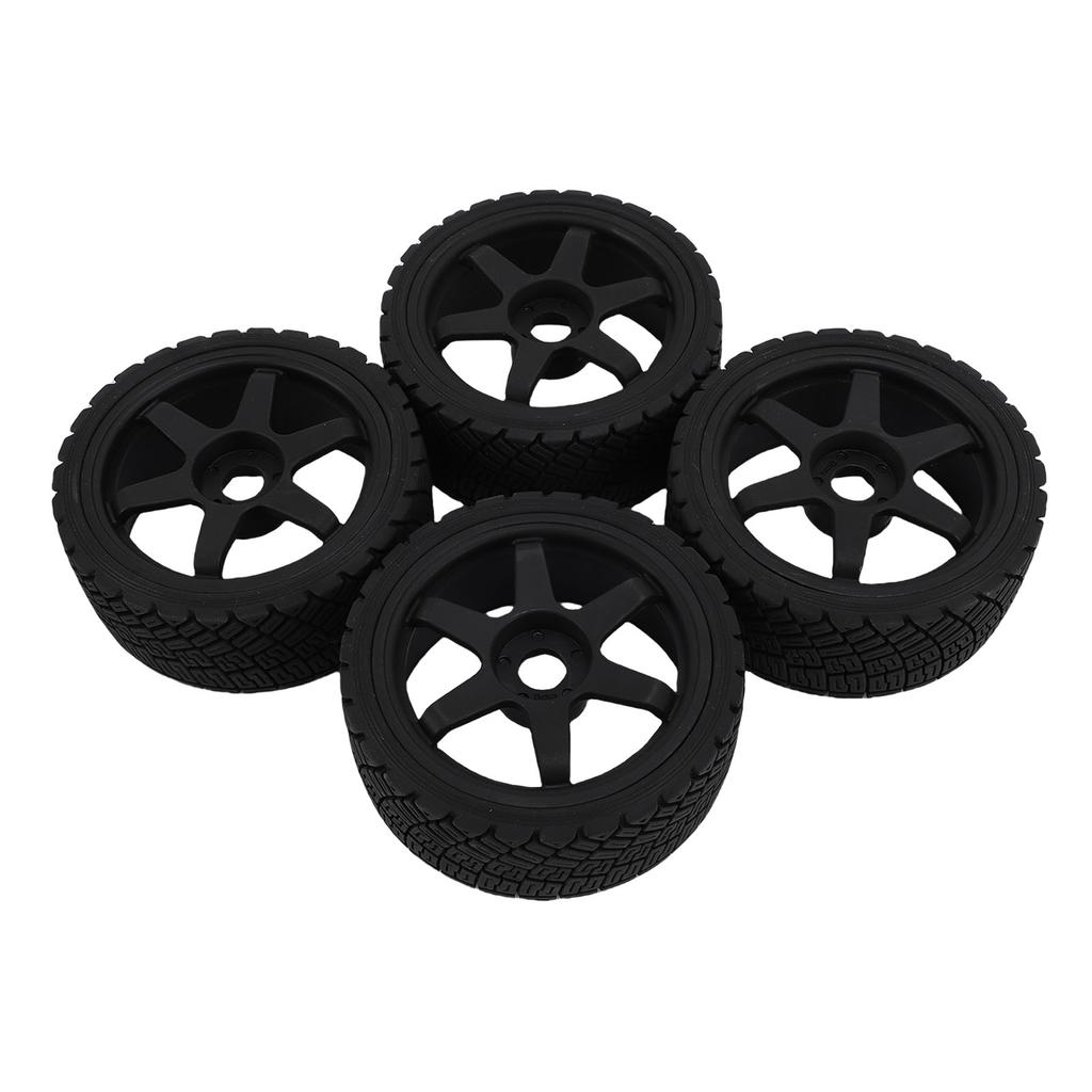 4pcs 1 7 1 8 RC Rally Car Tires Wheel Rims Sturdy Plastic Fashionable 17mm RC Rally Racing Tyres Replacement for ARRMA