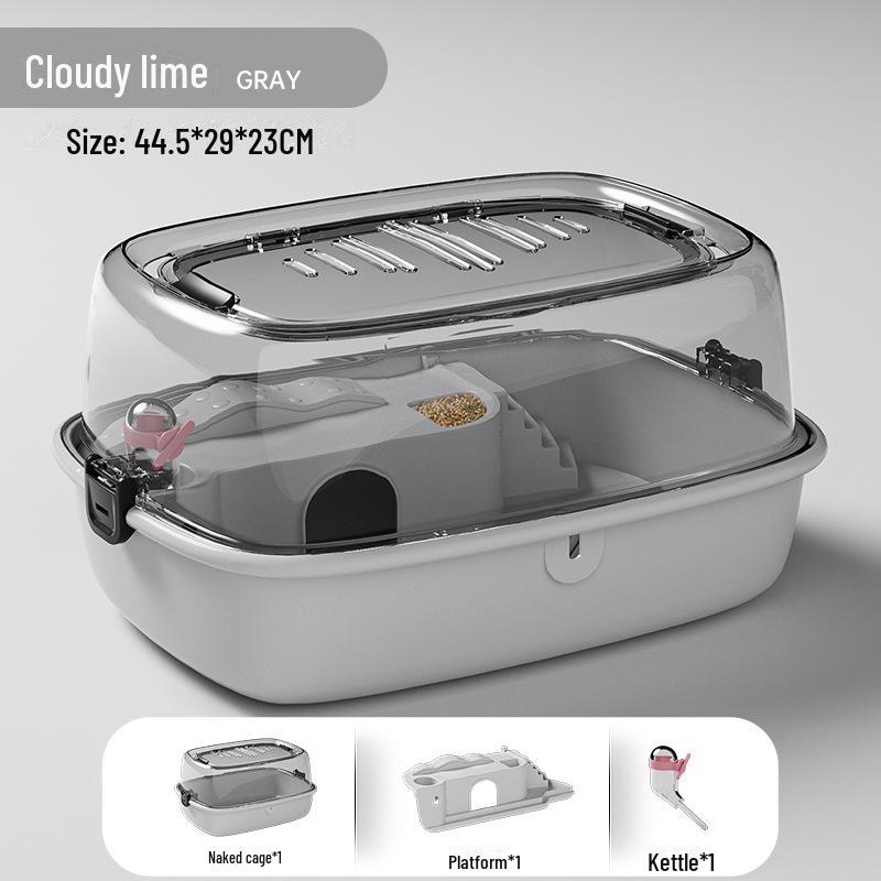 Акриловый замок-клетка для хомяков с прозрачным окном - для помещений, полный комплект