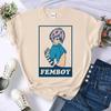 Femboy shirt Women Psychedelic Breathable Retro Grunge Pastel Women top tees Y2k Pop Culture Retro Punk Colorful aesthetic