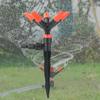 1PC 360° Rotating Pentagonal Sprinkler Automatic Spray Sprinkler Adapter Watering System for Watering Flowers Vegetables Garden Lawn Irrigation