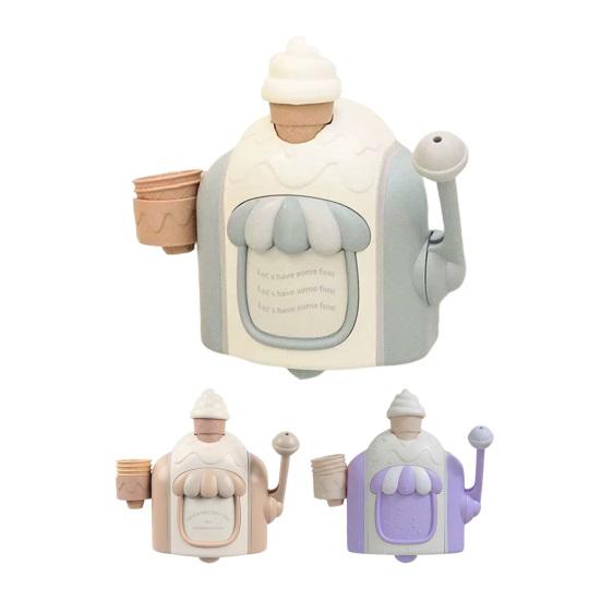 Детские игрушки для ванной Машина для создания пены в виде мороженого Реалистичная машина для десертов из пены на присоске Интерактивная игра с водой для малышей и детей