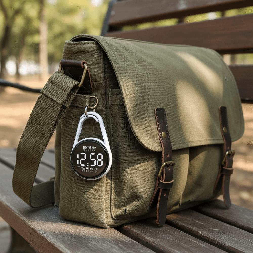 2Pcs Portable Digital Electronic Hanging Watch Luminous Pocket Watch  Pocket Style