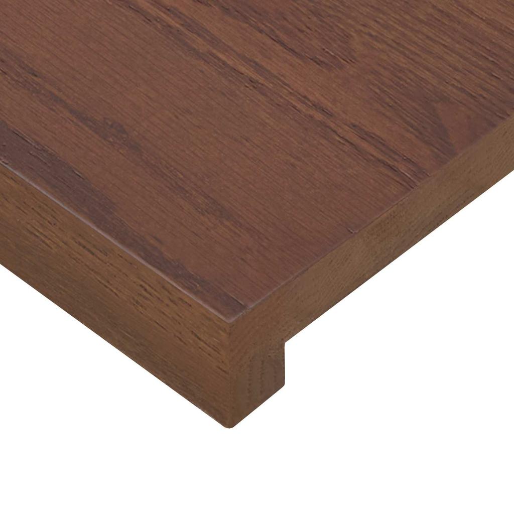 Window Sills 2 pcs Dark Brown 140 x 15 x 2 cm