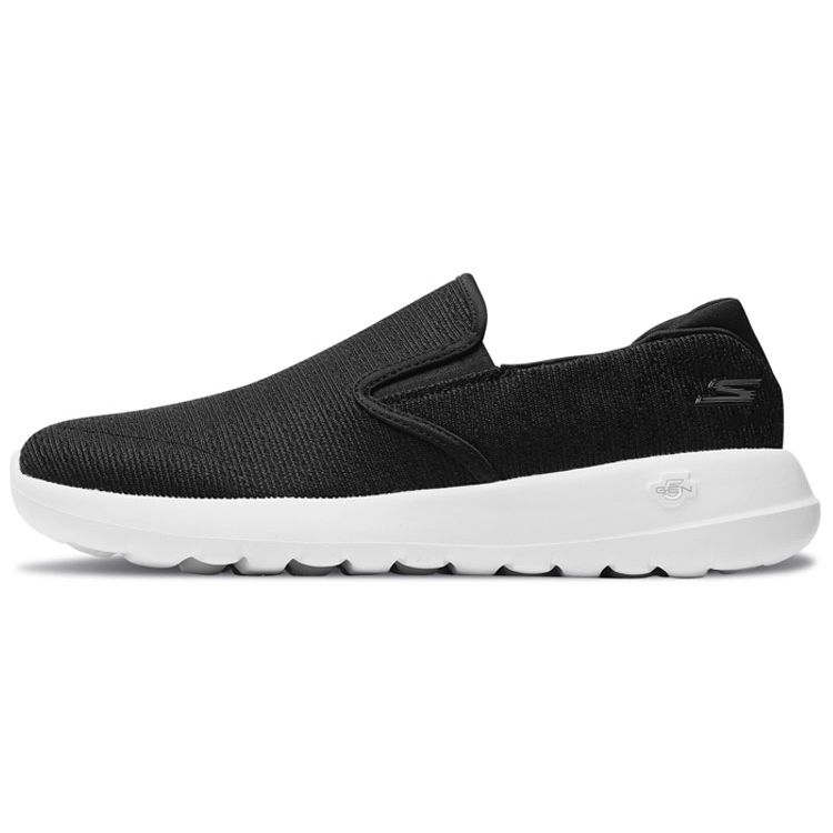 Skechers Go Walk Max Слипоны Дышащие Низкие Беговые Кроссовки Мужские кроссовки Черный Белый 54629-BKW