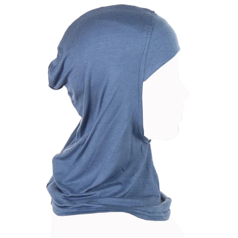 Modal Headscarf for Women Jersey Underscarf Inner Hijab Hat Turban Muslim Ninja Cap Islamic Head Neck Cover Bone Bonnet Headwrap