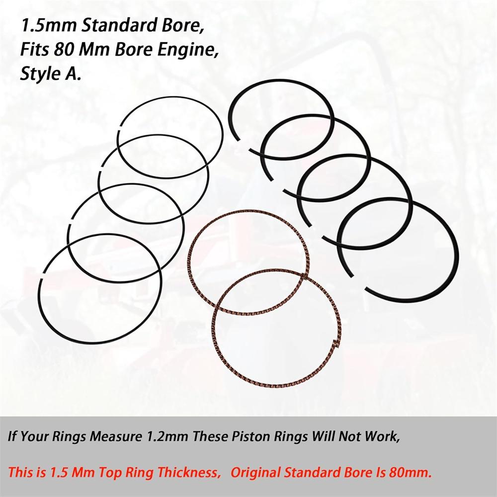 2 Комплекта Поршневых Колец Для Kohler Ch23 Cv23 24-108-19 1.5ММ 24-108-19 24-108-27