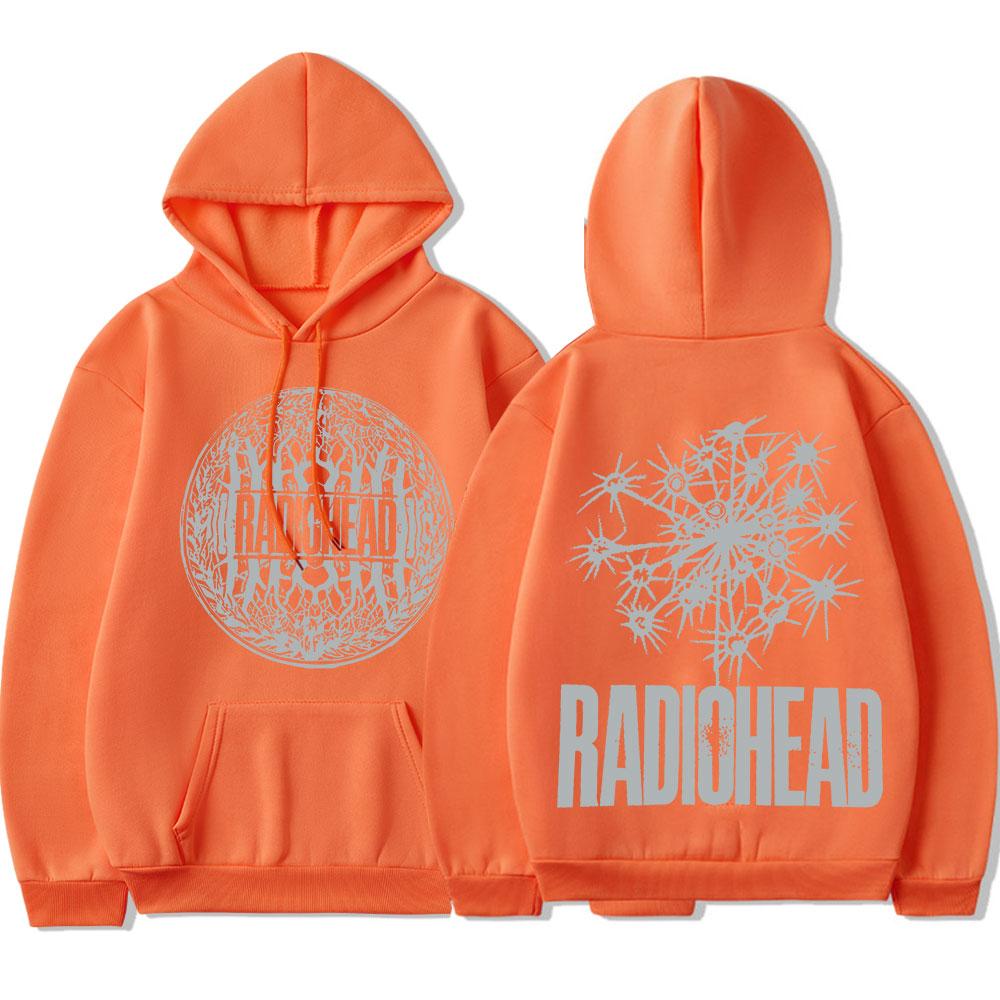 Винтажная толстовка с капюшоном для рок-группы Radiohead в стиле хип-хоп, толстовка с принтом музыкального альбома в стиле Харадзюку, уличная одежда унисекс, большие толстовки с длинными рукавами