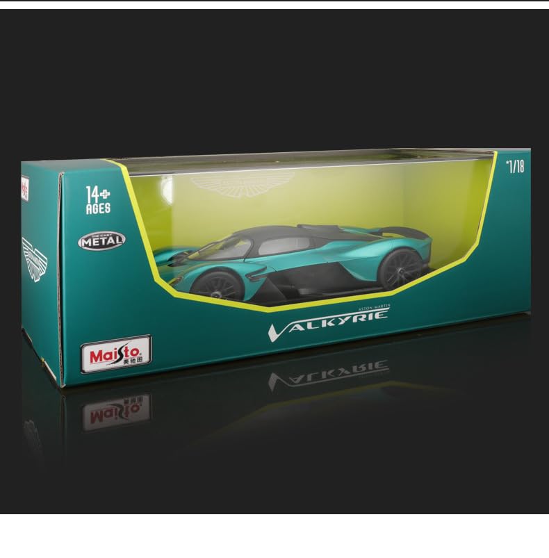 Maisto Aston Martin Valkyrie Hypercar Литой автомобиль Мини-автомобиль Акриловая коробка Включена Коллекция готовой продукции из сплава 118 Подарков, Украшений,