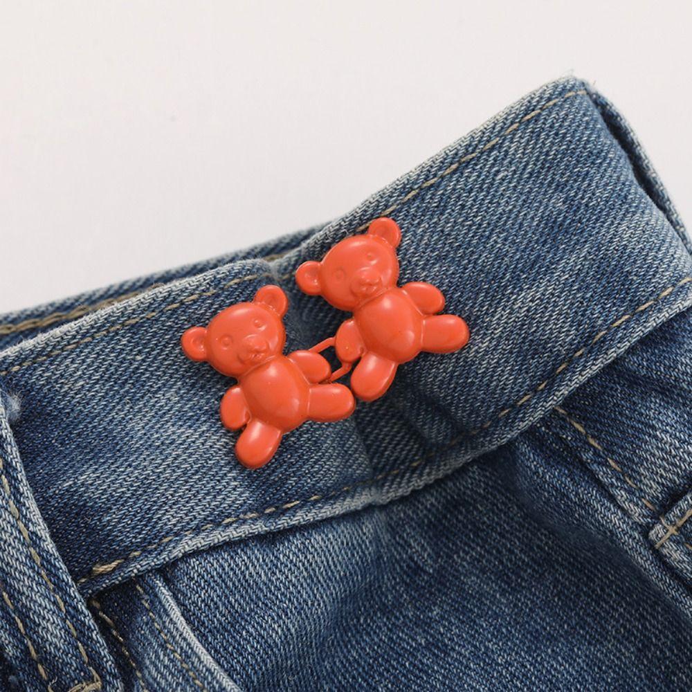 Button Clasps Jean Fit Tighten Buckles Colorful Jean Buttons for Loose Jeans  Waist Accessories