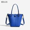 Trendy Soft Leather All-match Niche Messenger Bag Women's Large-capacity Leisure Bucket Bag