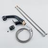 Matte Black Bathroom Basin Faucet Pull Out Spout Rotatable Liftable Body Deck Mounted Hot and Cold Water Mixer Tap