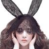 Sexy Lingerie Uniform Seduction Accessories Lace Veil Eye Mask Rabbit Long Ears Headband Hairpin