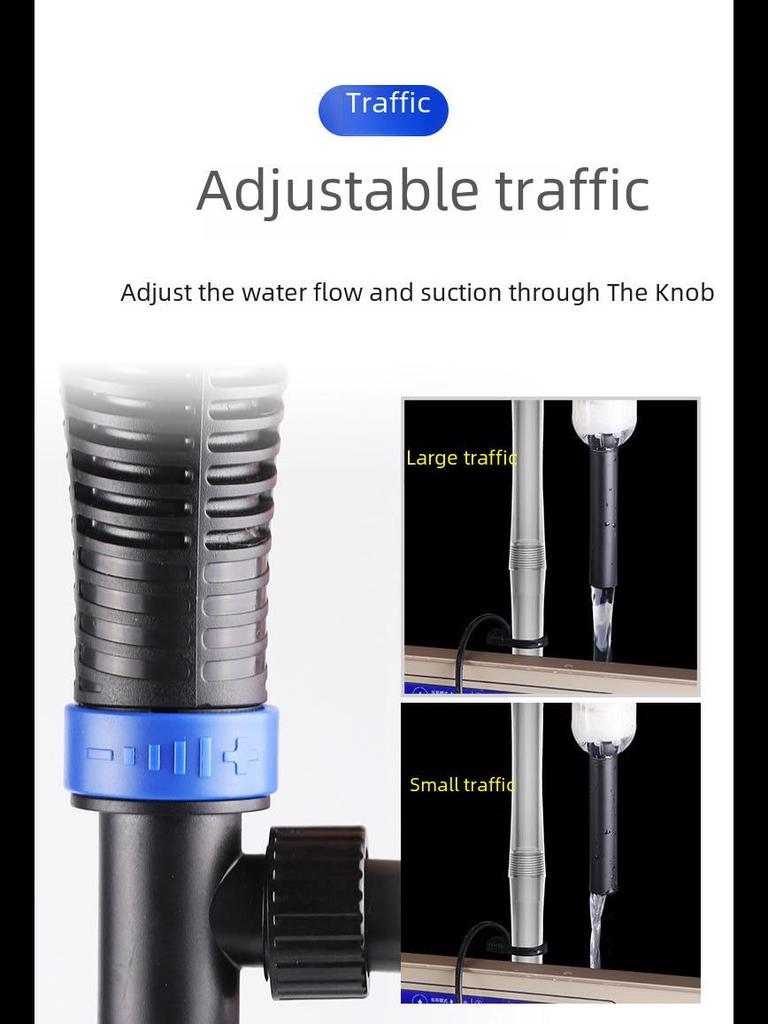 Электрический водосменник и пескомойка Sensen: Автоматический очиститель аквариума для откачки воды и удаления отходов жизнедеятельности рыб.