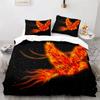 Phoenix Nirvana Duvet Cover Set Soft Fire Patterned Bedding Sets for Children Adults Teens Polyester Comforter Cover King Size