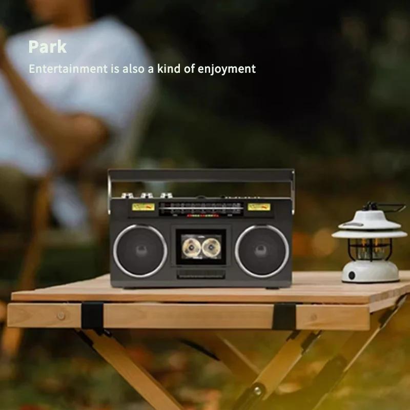 Портативное Винтажное Ретро USB AM/FM Многодиапазонное Радио Стерео Беспроводной Bluetooth Бумбокс MP3 Аудио Кассетный Плеер Рекордер TF