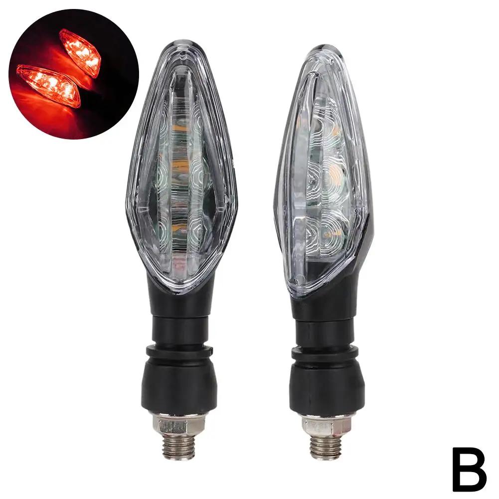 2 шт., мотоциклетный указатель поворота, янтарный индикатор, мигалка, скутер, задний фонарь, предупреждение, ходовые огни, освещение воды N6R4