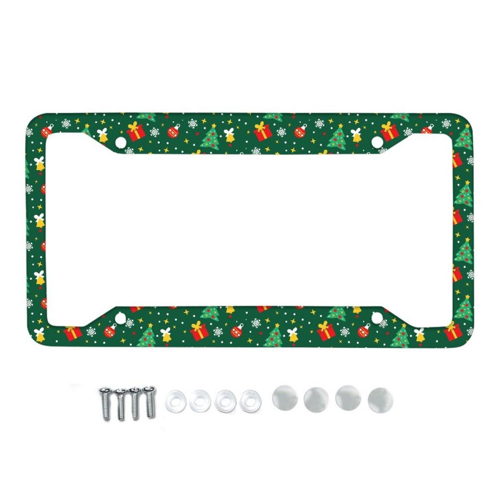 Christmas Elements US License Plate Frame License Plate Holder Auto Parts Stainless Steel License Plate Frame