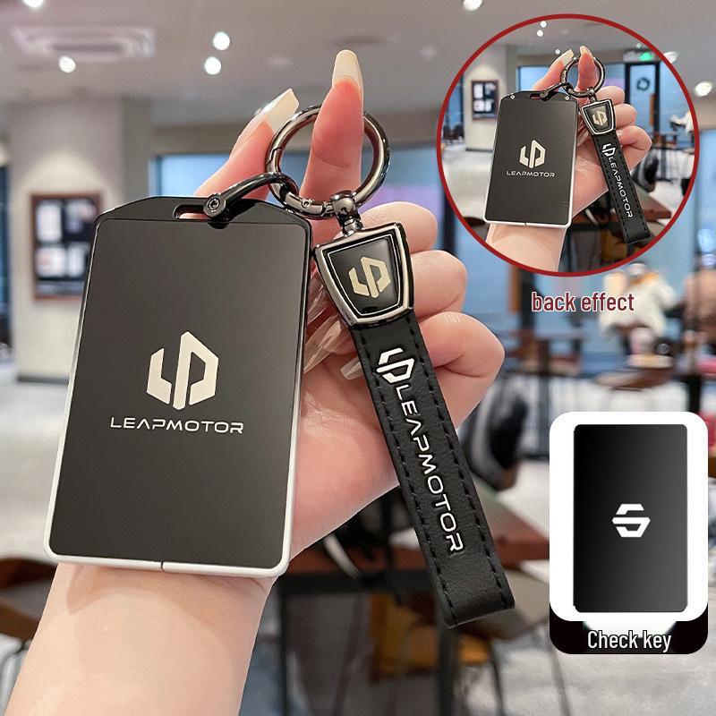 Leapmotor C10 Premium Metal Key Case: Decorative Protective Shell for Remote Control.