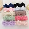 Soft Bow Make Up Hairband Coral Fleece Cosmetic Headbands Elastic Face Wash Headwear  Women