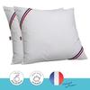 DODO Set of 2 Trendy Pillows - 60 X 60 Cm - 100% Polyester Silicone Hollow Fiber Filling - White
