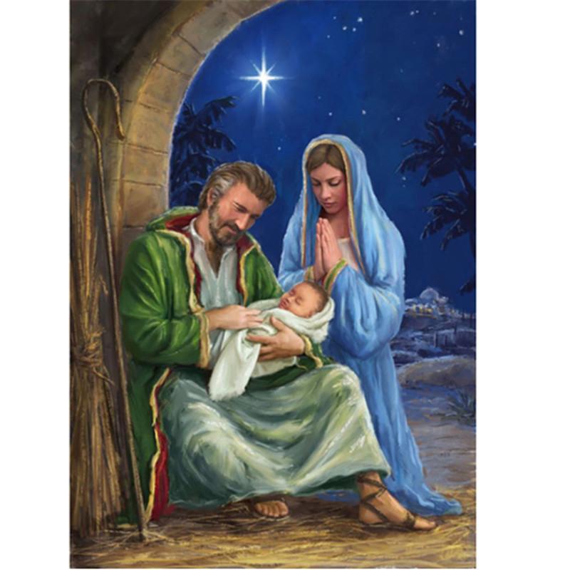 Full 5D DIY Diamond Painting Full Square/Round Drill “Religious Figure” Embroidery Kits Cross Stitch Gift Home Decor Gift