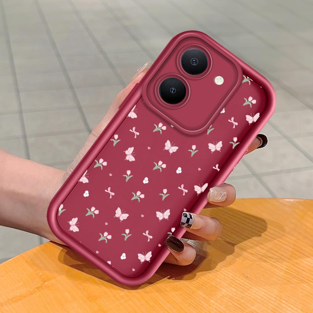 Мягкий силиконовый квадратный чехол с рисунком лестницы для телефона, полное покрытие, противоударный защитный резиновый чехол для камеры для Vivo