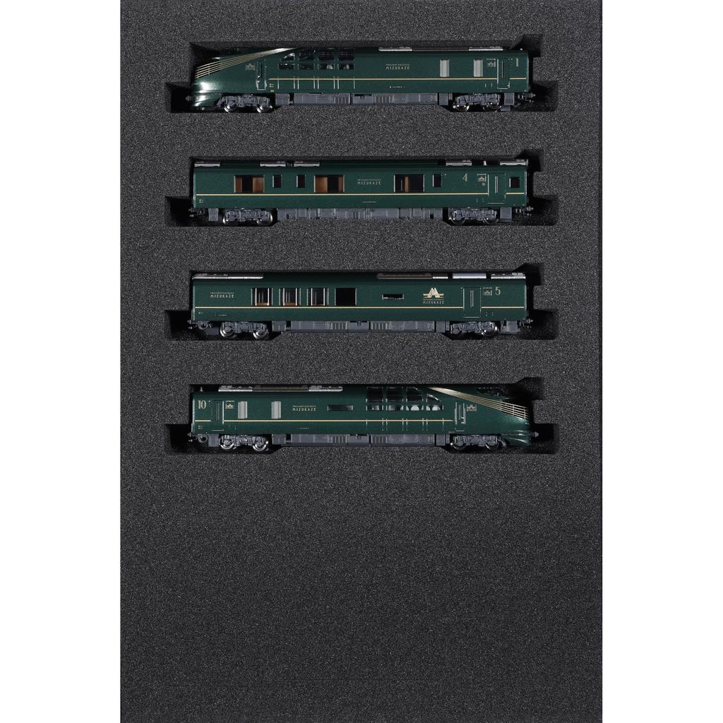 KATO Масштаб N Серия 87 «TWILIGHT EXPRESS Mizukaze» Базовый набор из 4 вагонов Модель дизельного поезда 10-1965
