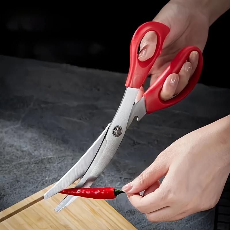 Ножницы для гриля из нержавеющей стали, многофункциональные ножницы для барбекю, ножницы для овощей, мяса, кухонный гаджет, идеальный для кемпинга и барбекю