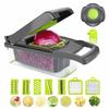 BLBO Onion Chopper, Vegetable Cutter, Multifunctional Mandoline Slicer, Dicer with Draining Basket and Container