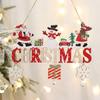 Wooden Christmas Hanging Pendants Gnome Santa Claus Merry Christmas Decoration for Home Xmas Tree Ornaments 2025 New Year Gifts