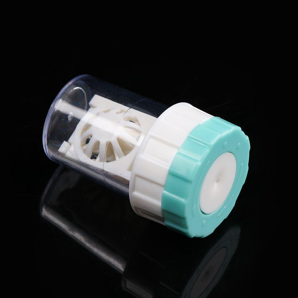 Rotatable Plastic Mini Soaking Box Travel Glasses Holder Candy Color Contact Lens Case