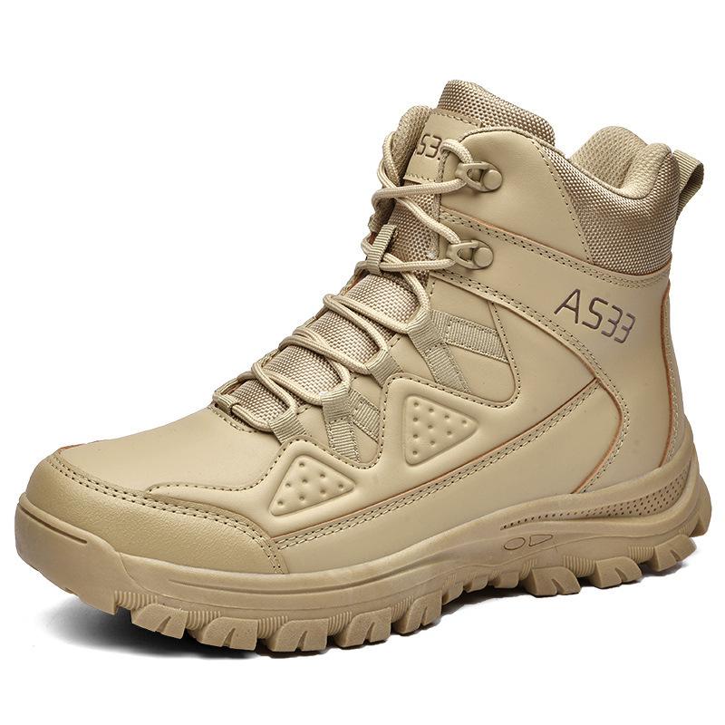 New Large Size Military Boots Men's High-top Military Training Boots Outdoor Hiking Shoes Desert Tooling Tactical Boots