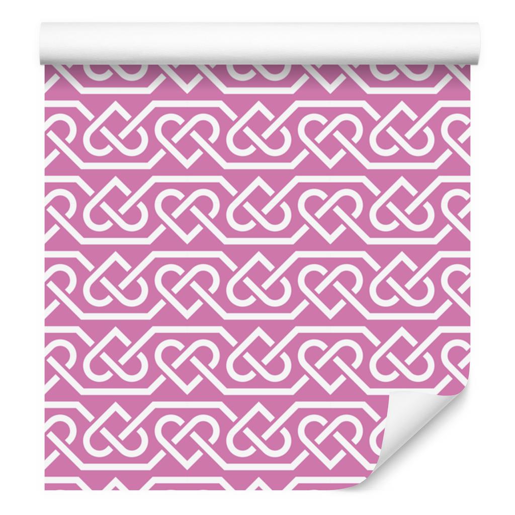 Wallpaper Geometric pattern powder pink, fine detail 50x1000