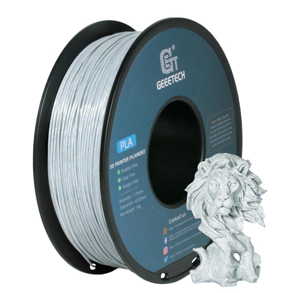 Geeetech 5Kg Like Marble PLA 3D Printer Filament Plastic 1.75mm, Tangle-Free, 3D Printing Wire Materials Vacuum Packaging