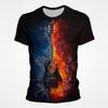 Summer Music Hip Hop T-shirt 3D Print Guitar T Shirt Men Cool Streetwear Harajuku Short Sleeve Fashion Tops Tees