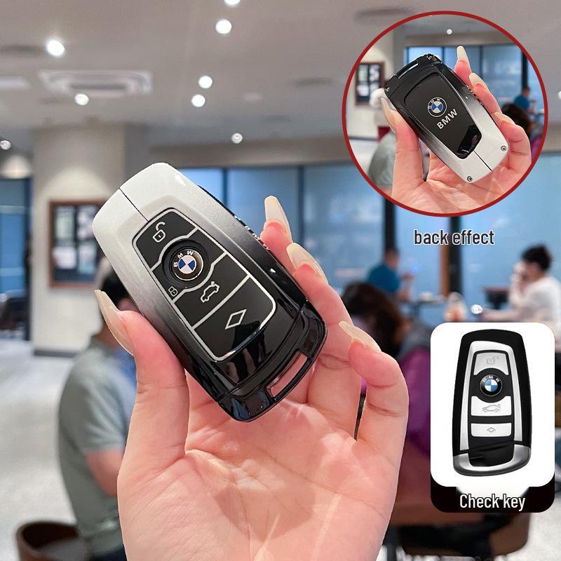 Совместимый корпус ключа для моделей BMW 1, 3, 5, 7 серий, X1, X2, X3, X5, iX3 и i3, плюс металлические пряжки 530 и 325Li.