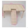 Small Animals Wooden Platform Durable Toys with Ladder Stable Cage Accessories Wood Desk