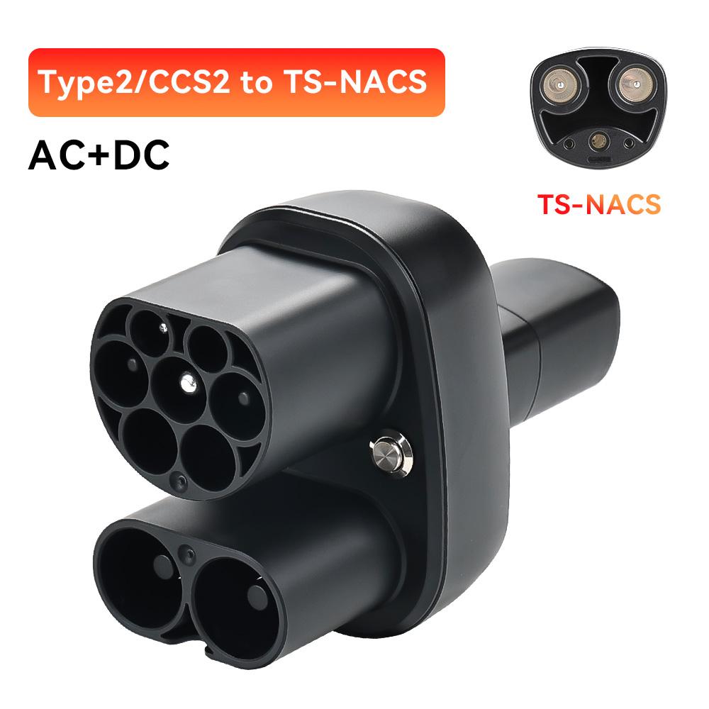 IPENGEN Адаптер CCS2 на Tesla AC+DC Подходит для Tesla Model 3/X/Y Сделано в США Адаптер CCS2 Combo Поддерживает зарядные устройства CCS2 и Type2 для электромобилей