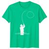 Fishing Fly Fishing Unisexs TShirt Angler Outdoor Hobby Tee