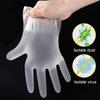 Practical One-time Labor-saving Tear-resistant Food Grade Oil-proof Disposable Plastic Gloves Home Disposable Gloves