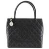Сумка-тоут Medallion Tote A01804 Знак COCO Матрасная стежка Черная кожа Caviar Женская Б/у