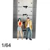 2 шт. 1/64 Фигурки женщин и мужчин Крошечные люди Модель Макет Коллекции Поделки Расписанные вручную