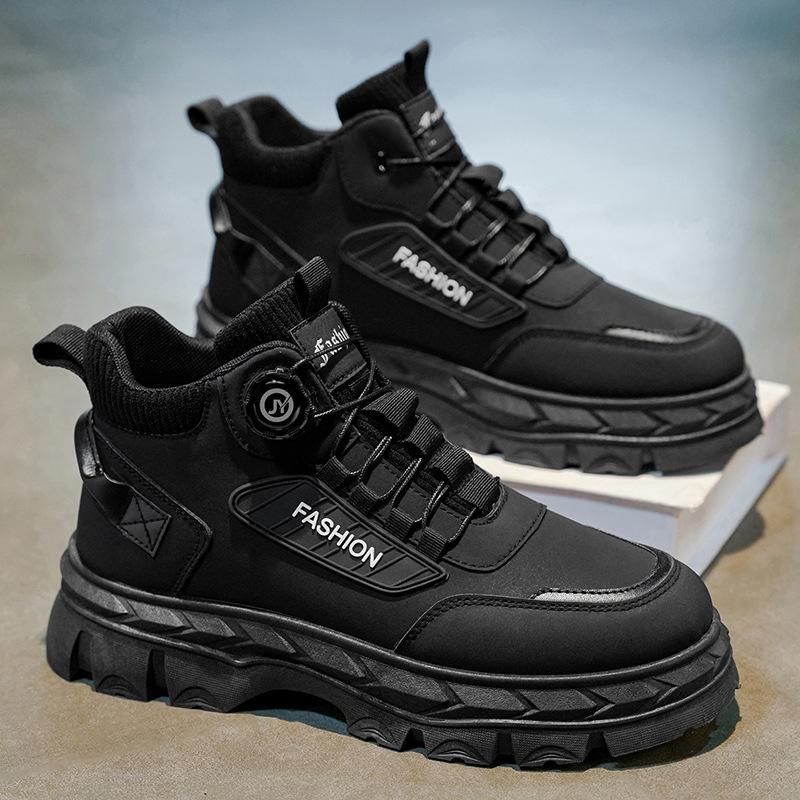 Осенняя мужская обувь новые ботинки Мартина с высоким берцем мужские ретро ботинки на платформе рабочие ботинки повседневные короткие ботинки