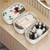 Big Capacity Double Layer Drain Basket Plastic Fruit Plate Thickened Dried Fruit Box  Kitchen
