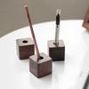 Walnut Solid Wood Minimalist Pen Holder, Living Room, Study, Desk, Creative Storage Pen Holder, Bedside Ornament